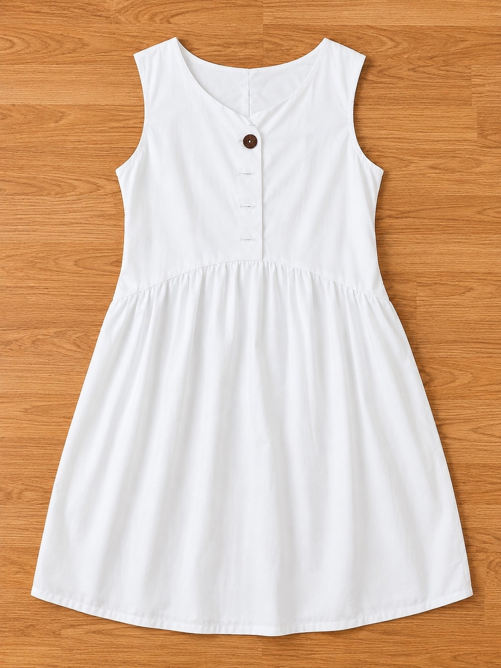 Classic White Sleeveless Dress